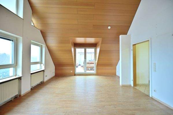 Blick zur Dachterrasse