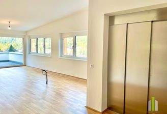 mit dem Lift ins Penthouse