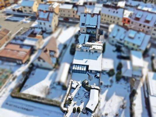 Blick auf das grundstück