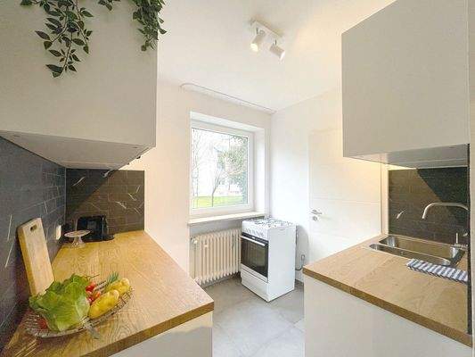 Separate Küche mit eigenem Fenster