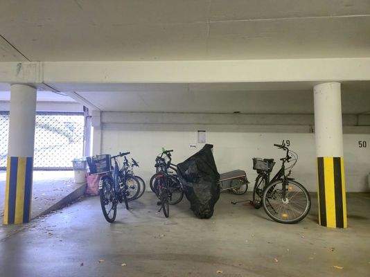 Bike parking area