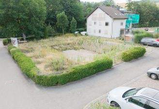 Blick aufs Grundstück
