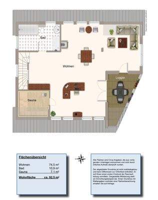 Grundriss Dachgeschoss (aktueller Stand - ein großer Raum)