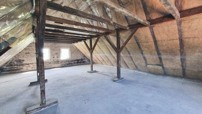 Dachboden mit Dämmung