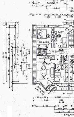 Grundriss DG Wohnung rechts