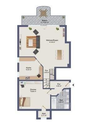 Grundriss 1. und 2. Ebene