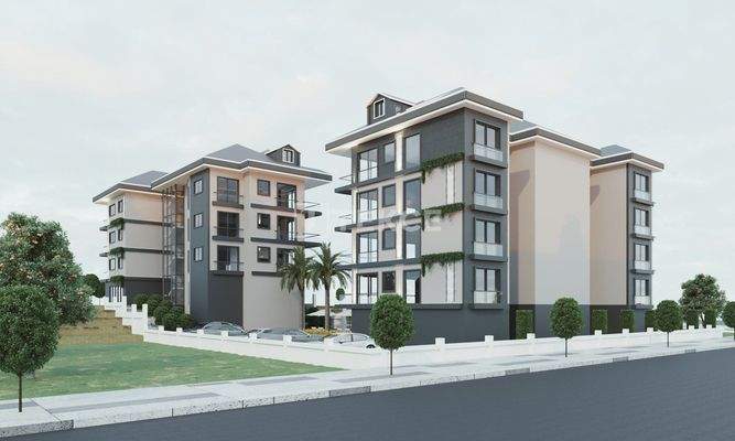 Elegant Apartments in a Rich Featured Complex in Alanya