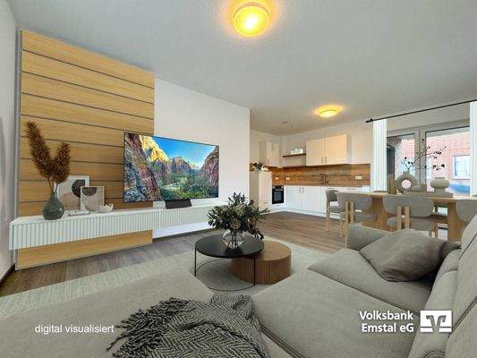 Whg. 2 EG - Visualisierung Wohnküche