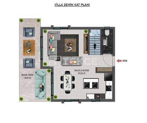 Detached Villas with Pool Near the Sea in Konaklı Alanya