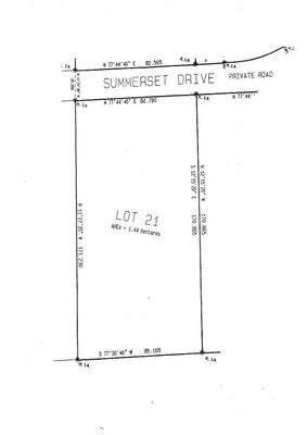 Vermessungsplan Lot 21 Summerset