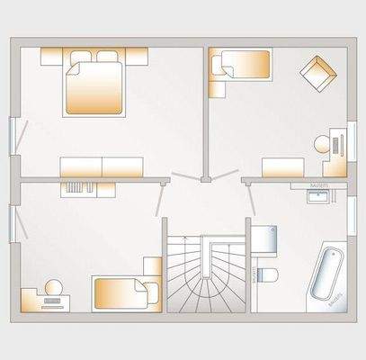 Grundriss Dachgeschoss variabel