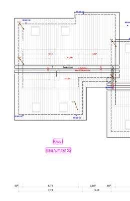 Spitzboden-Grundriss
