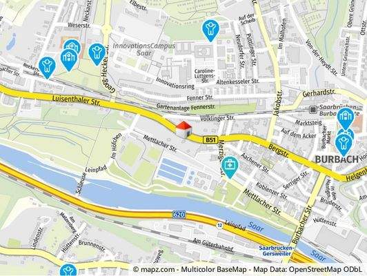 Geolyzer Kartenausschnitt