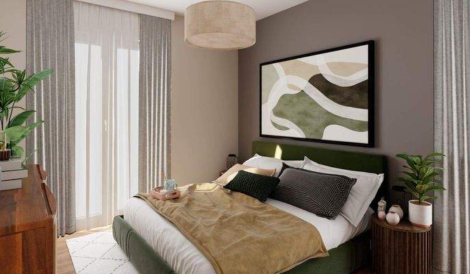 Ein komfortables Schlafzimmer