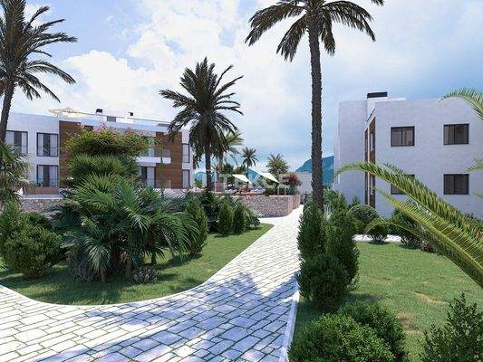 Seaview Apartments Close to Golf Courses in Girne Karaağaç