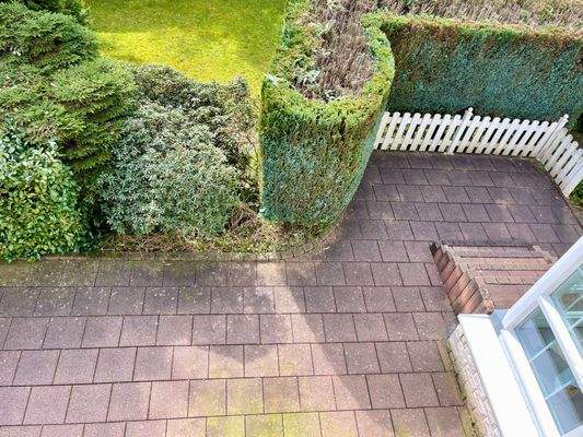 Blick auf die Terrasse