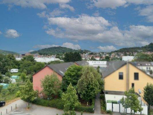 Ausblick auf die Burgen vom Schlafbereich