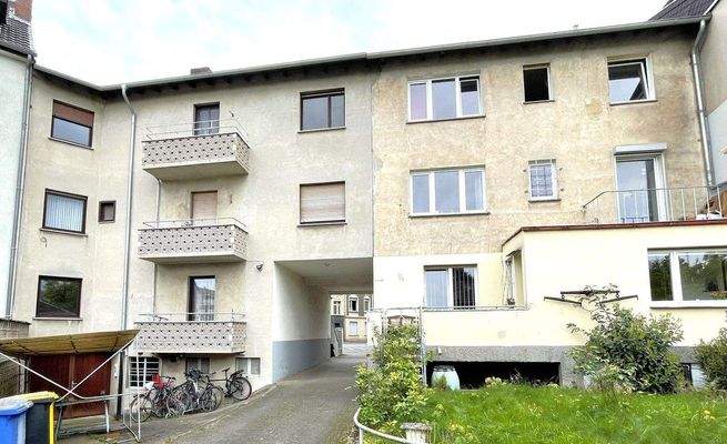 Rückansicht Vorderhaus 1 und 2