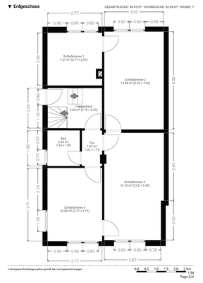 Grundrissplan Erdgeschoss