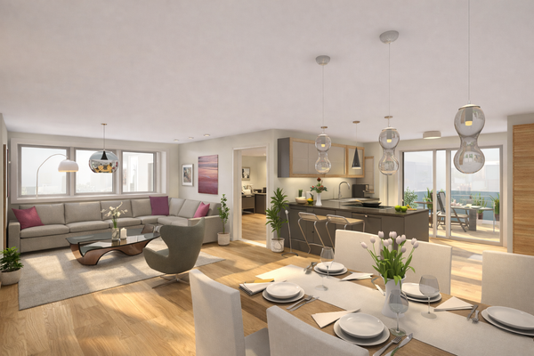 Visu Richtung kleinem Balkon