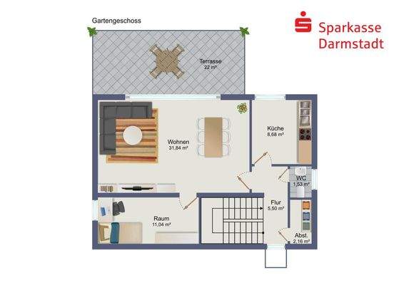 Grundriss Gartengeschoss