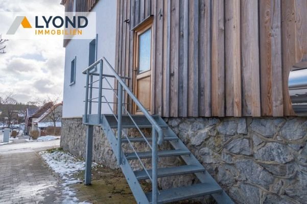 Eingangsbereich Mieter 90 m²-Wohnung