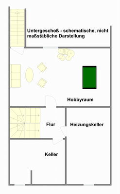 Untergeschoß im Einfamilien-Reihenhaus in Hemer.pn