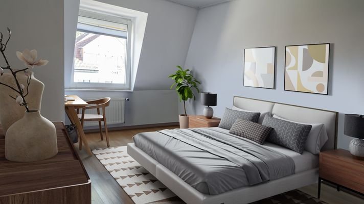 Schlafzimmer möbliert (2)