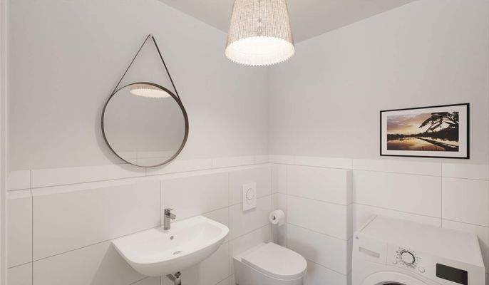  Geräumiges und modernes Gäste-WC