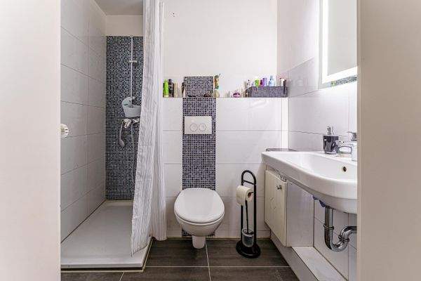 Badezimmer im Obergeschoss.