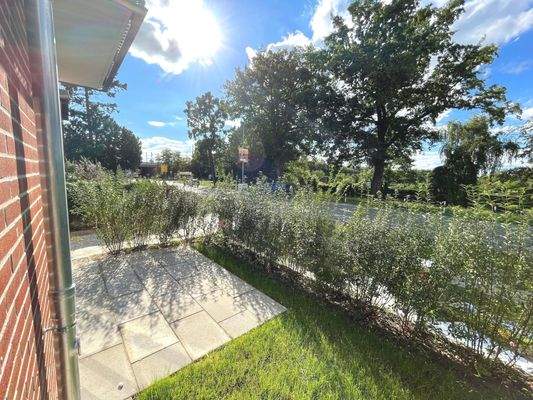 Sonniger Gartenblick