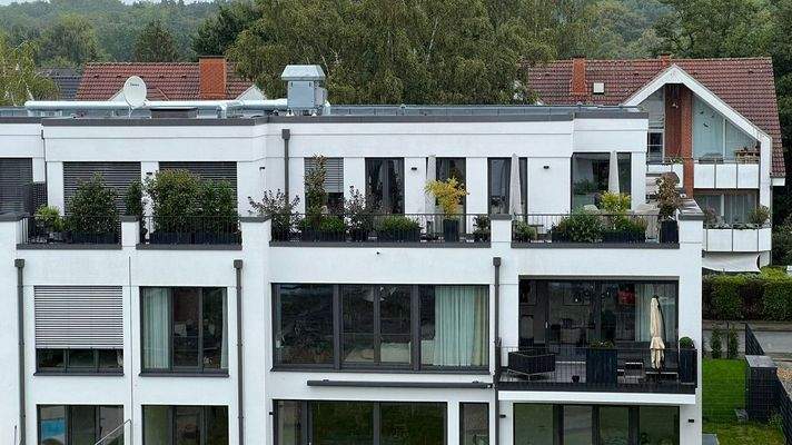 Ansicht auf Dachterrasse