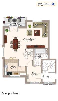 Grundriss Obergeschoss