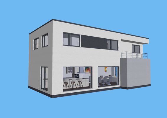 155 moderne und helle Quadratmeter Wohnfläche