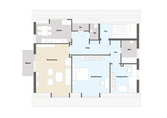 Grundriss Obergeschoss