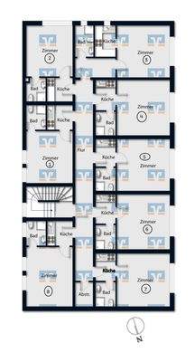 Grundriss 1.Obergeschoss