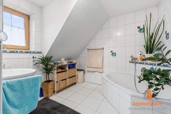 Wohlfühloase im Badezimmer des Neubaus