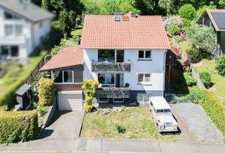 Hausfront Vogelperspektive