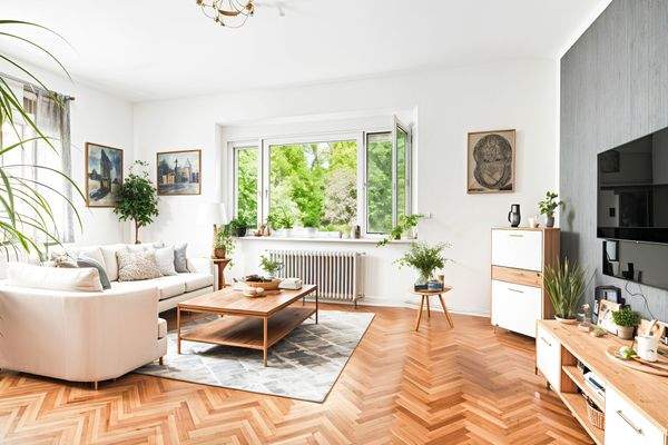 Wohnzimmer virtuell gestagt