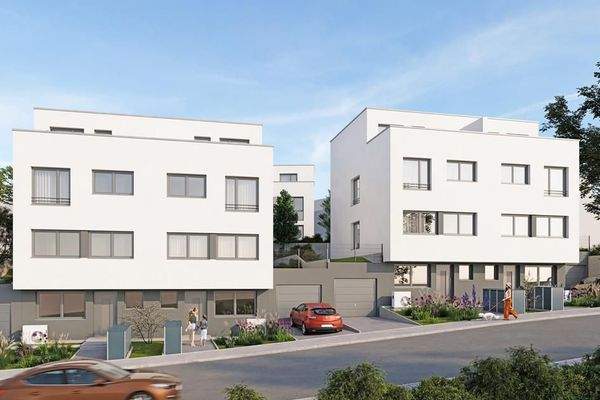 Ansicht Doppelhaushälften