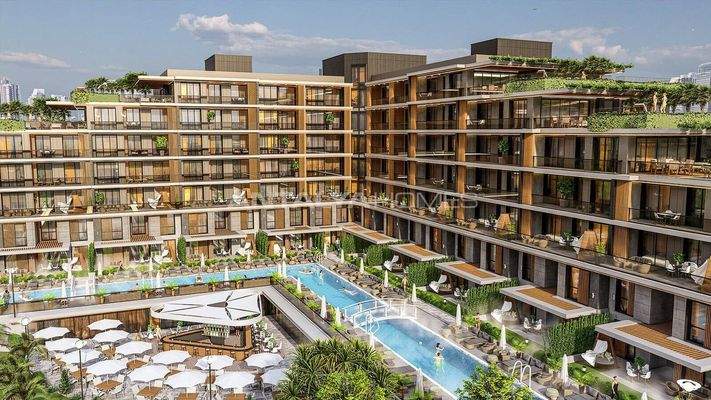Elegant Flats in a Complex with a Pool in Antalya Altıntas