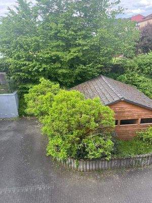 Blick in Hof,Fahrradraum