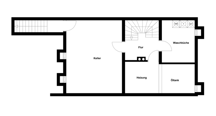Keller - unmaßstäblicher Grundriss