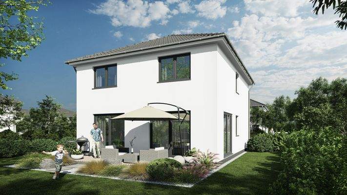 Einfamilienhaus 140 Gartenansicht 1