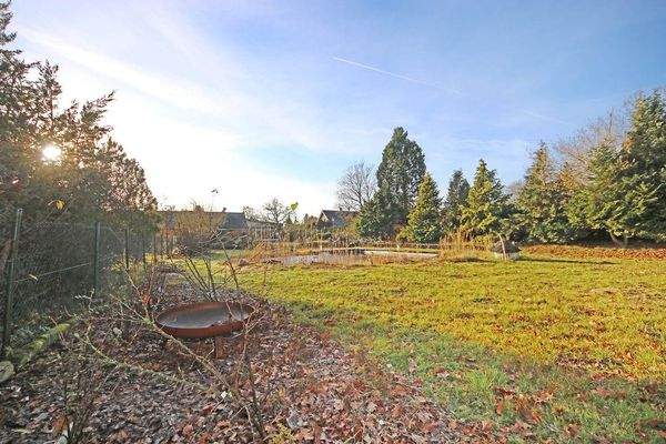 Blick auf das Grundstück