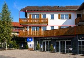 Außenansicht Maisonette Wohnung