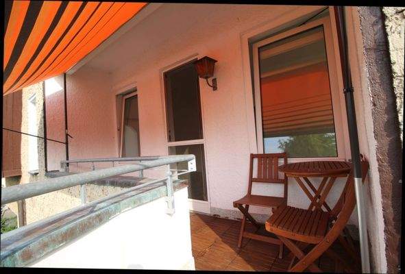 Sitzecke auf dem Balkon