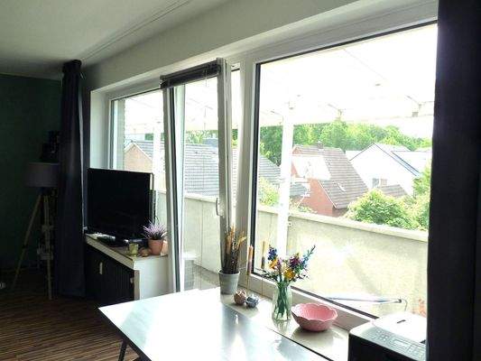 Blick zur Dachterrasse