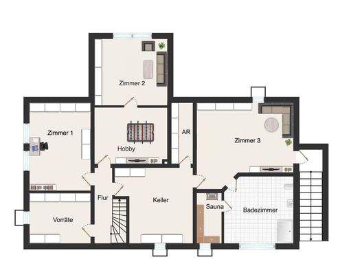 Grundriss Souterrain