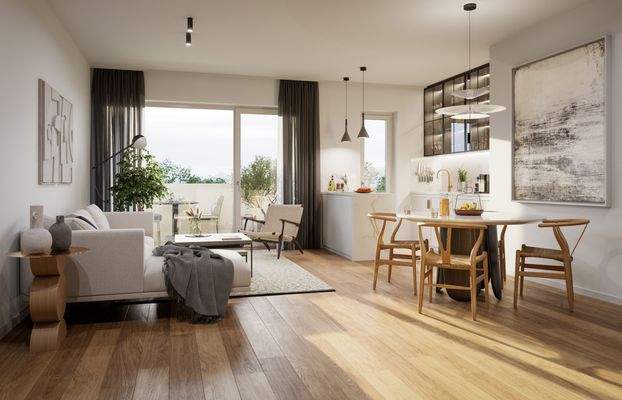 Visualisierung Wohen, Essen, Kochen